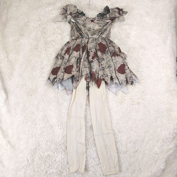 NEW Kids Spooky Voodoo Doll Dress Halloween Costume Creepy Sz S (5-7) - Picture 7 of 9